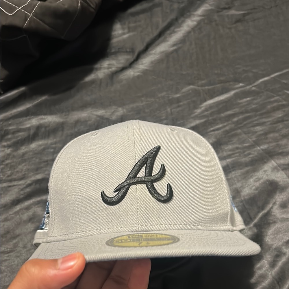 New Era Gray Atlanta Braves Cap